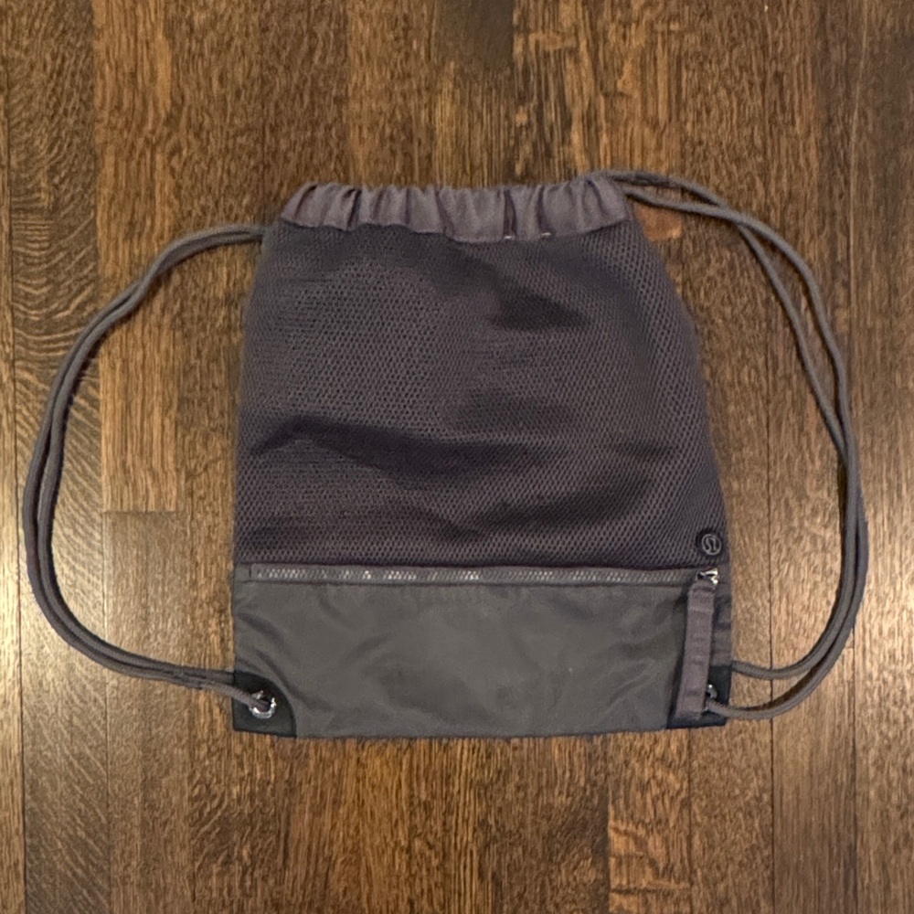 Lululemon Grey Drawstring Backpack - image 1